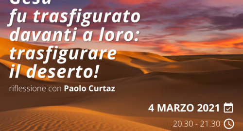 Incontro quaresimale di giovedì 4 marzo: riflessione con Paolo Curtaz