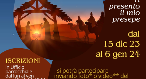 “Ti presento il mio presepe”: il CONCORSO di PRESEPI 2023 organizzato dalla nostra Parrocchia!