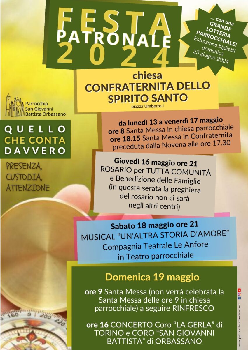 Festa Confraternita 2024 Parrocchia San Giovanni Battista Orbassano