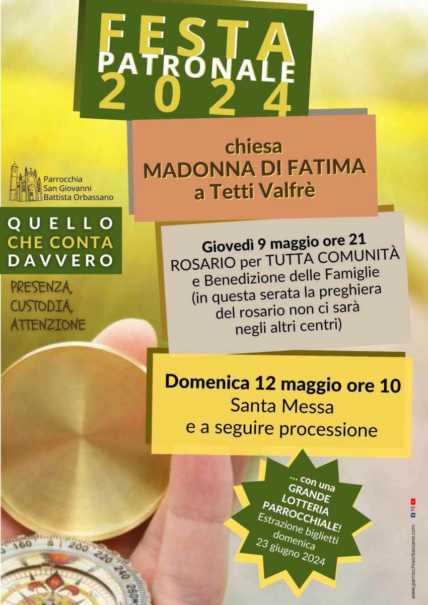 Festa Madonna di Fatima 2024 Tetti Valfrè Orbassano