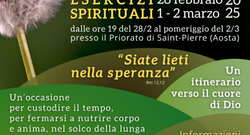 Esercizi Spirituali dal 28 febbraio al 2 marzo 2025